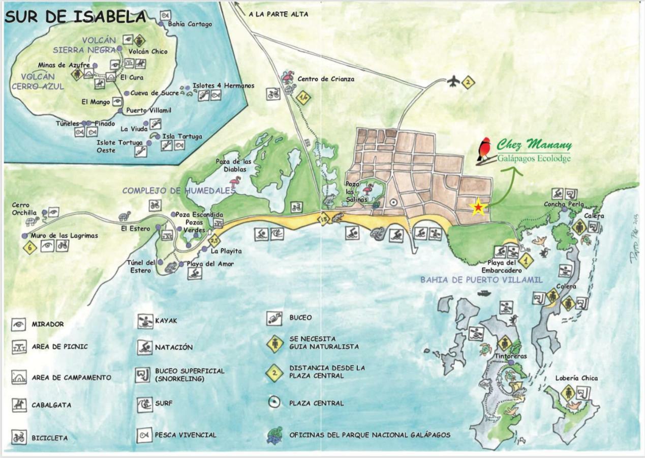 Chez Manany Galapagos Ecolodge بْوُرتو فيلاميل المظهر الخارجي الصورة